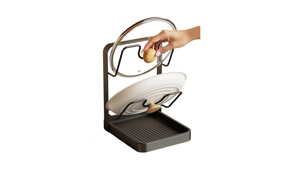 Lispin Pot Lid Holder & Spoon Rest, 2026 Upgraded Multifunctional