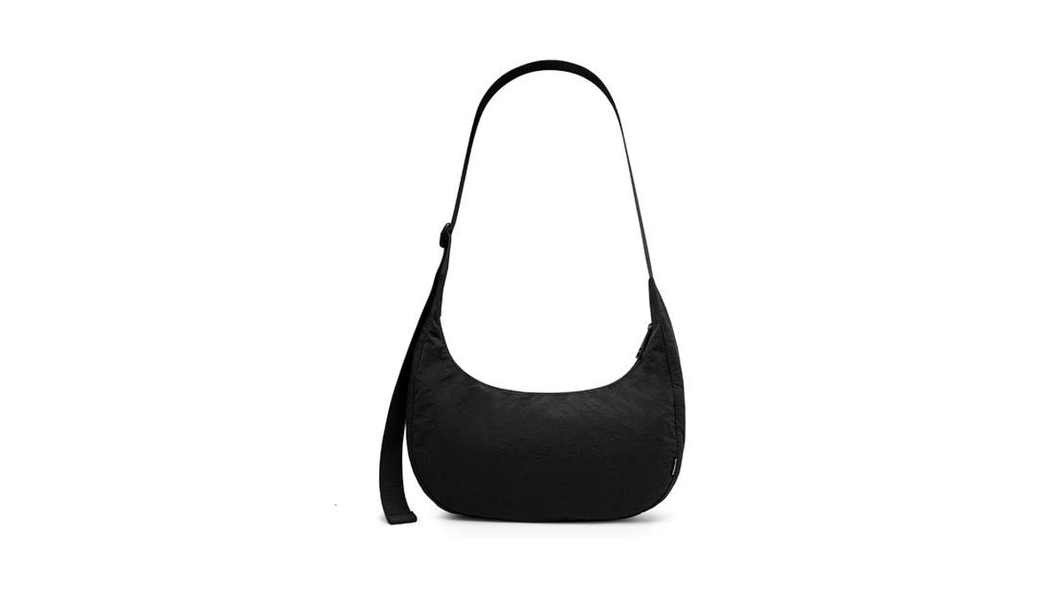 Iioscre Medium Nylon Crossbody Crescent Bag For Women Men, 2