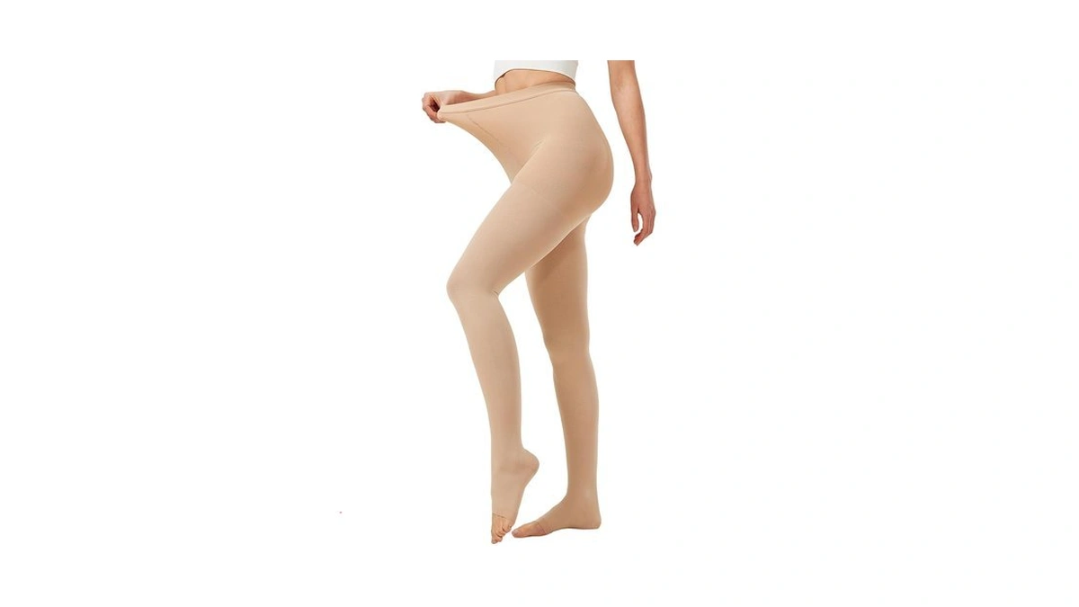 Nurcom 20-30 Mmhg Compression Pantyhose For Women & Men, Open