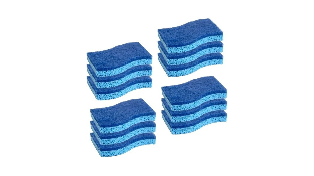 Celox Sponges Kitchen, Non-scratch Dish Sponges, Blue