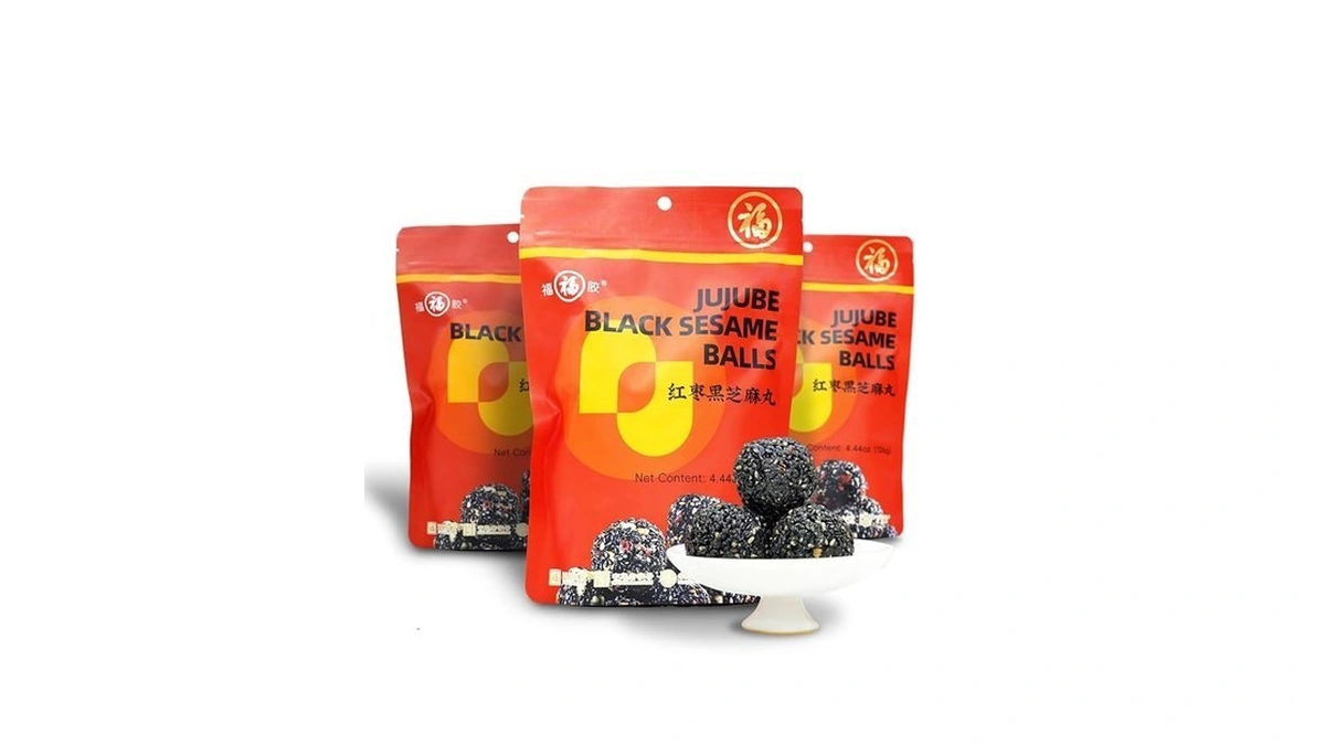 Organic Date Black Sesame Balls Snacks Pure Honey Handmade Date