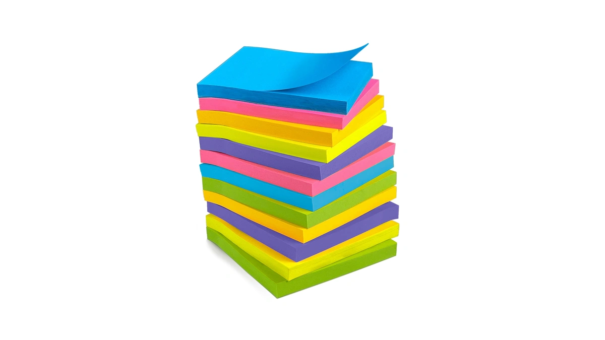 Ohome Sticky Notes - 12 Pads, 3”x3” - Colorful Self-stick