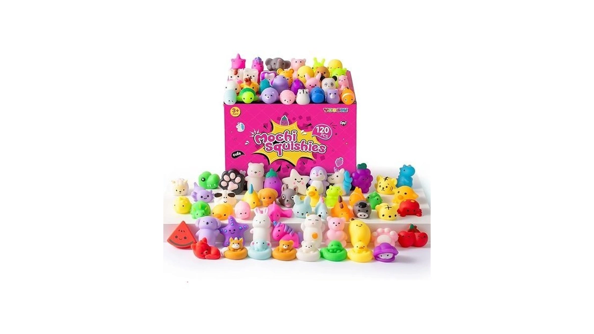 30 Pack Squishy Toys For Kids, Cute Mini Animal Mochi