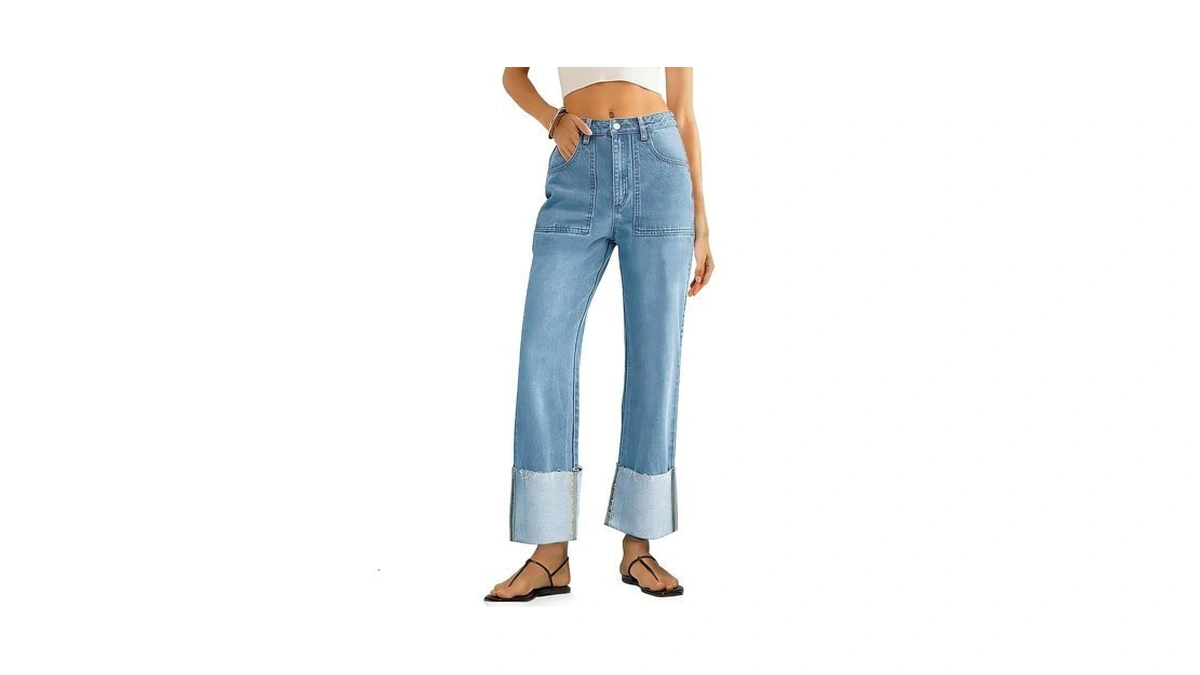 Kksong High Waisted Baggy Jeans