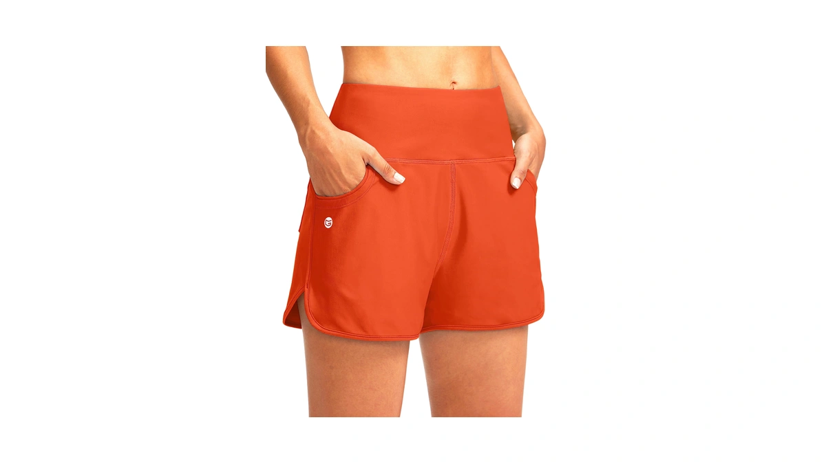Gradual Women High Waisted Swim Board Shorts ...