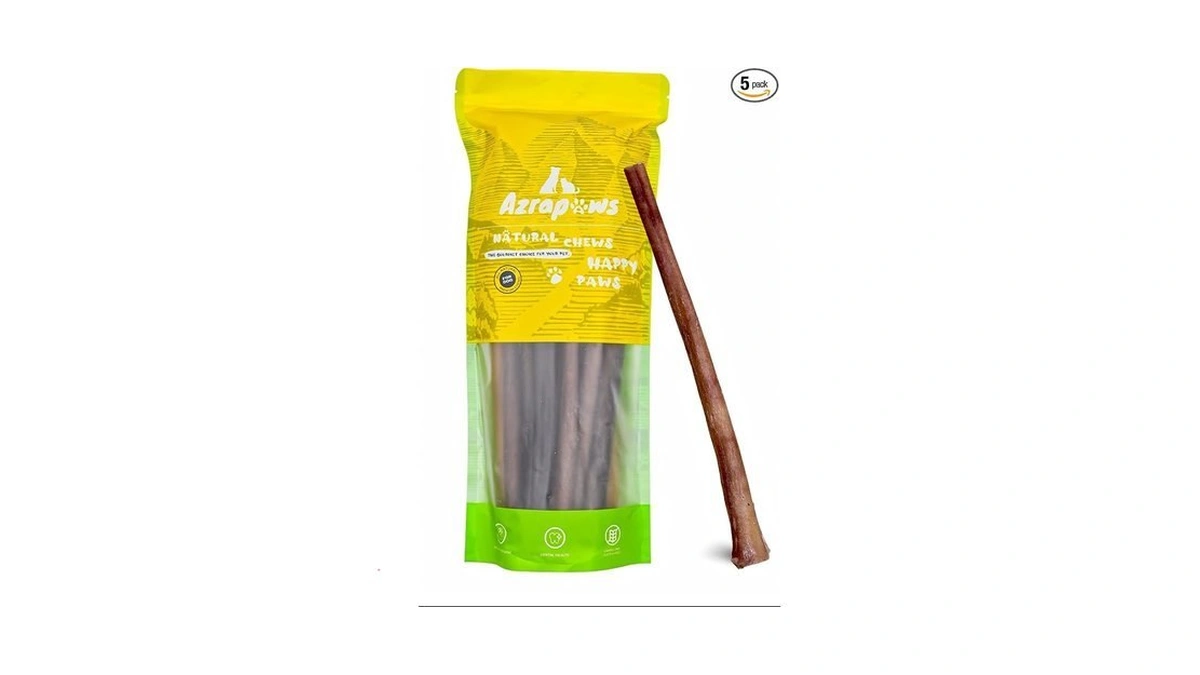 Azrapaws Thick Bully Sticks 12" For Medium And Large Dogs,