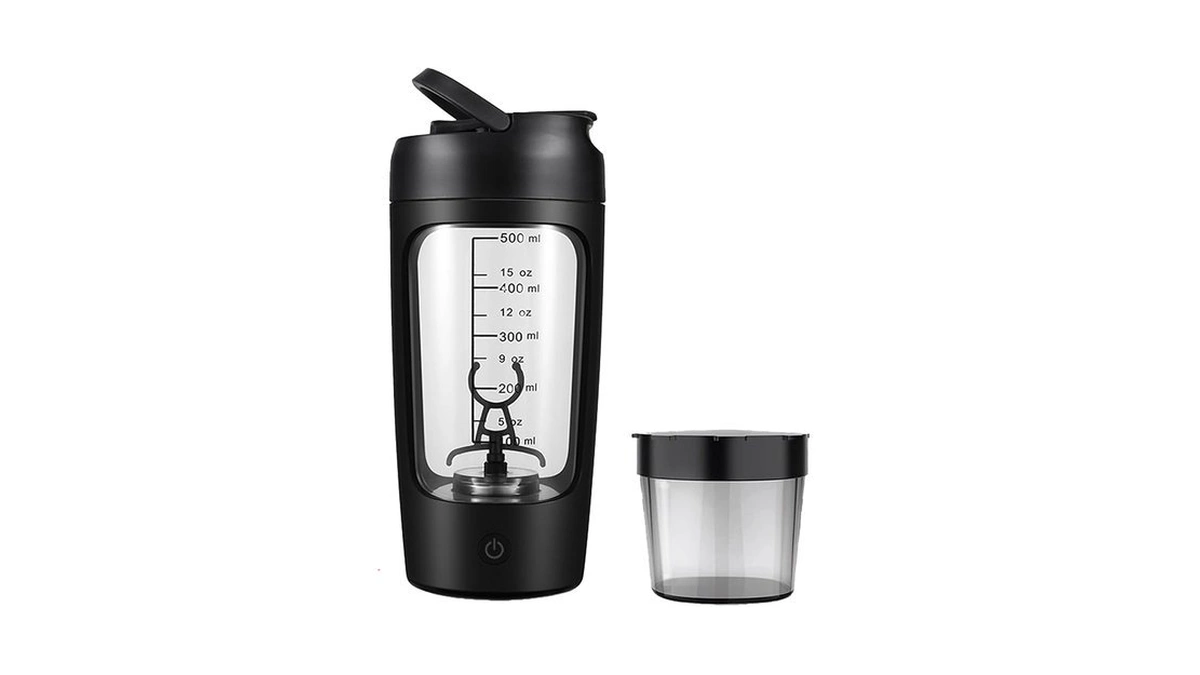Yohoabser Electric Protein Shaker Bottle With Storage Box,22oz Usb Rechargeable