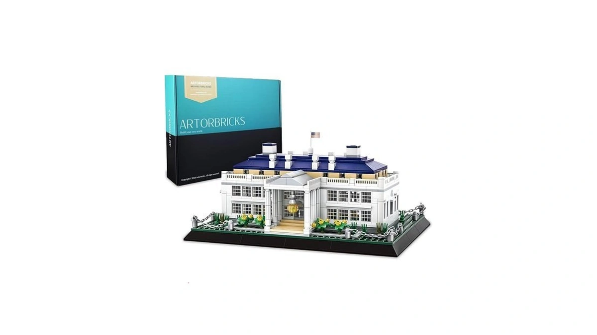 Artorbricks White House Architecture Building Blocks Set, 894 Pieces Miniature