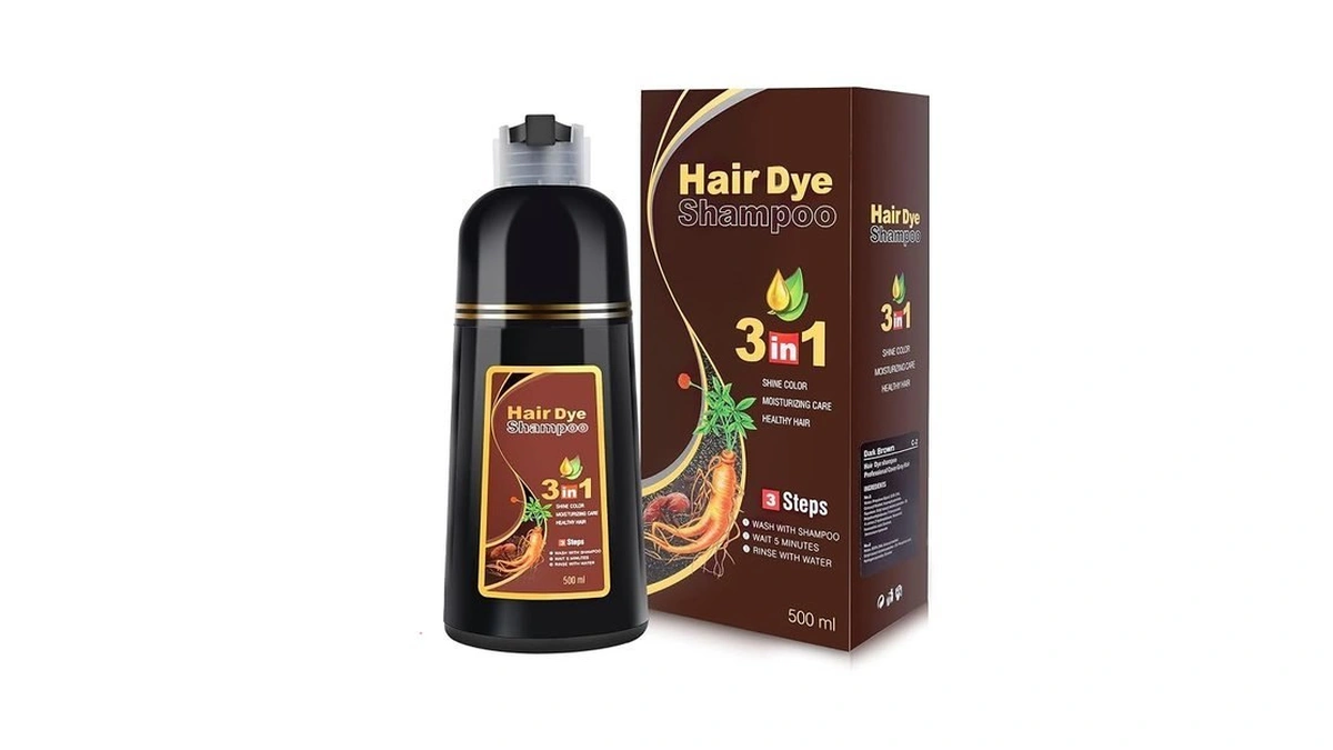 Iiimeidu Dark Brown Hair Dye Shampoo 3 In 1 For