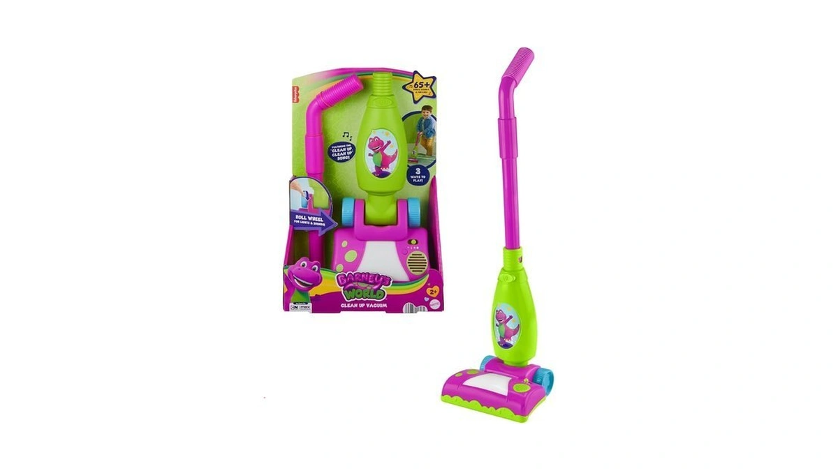 Barney’s World Toddler Toy Clean Up Vacuum Electronic Push Along,