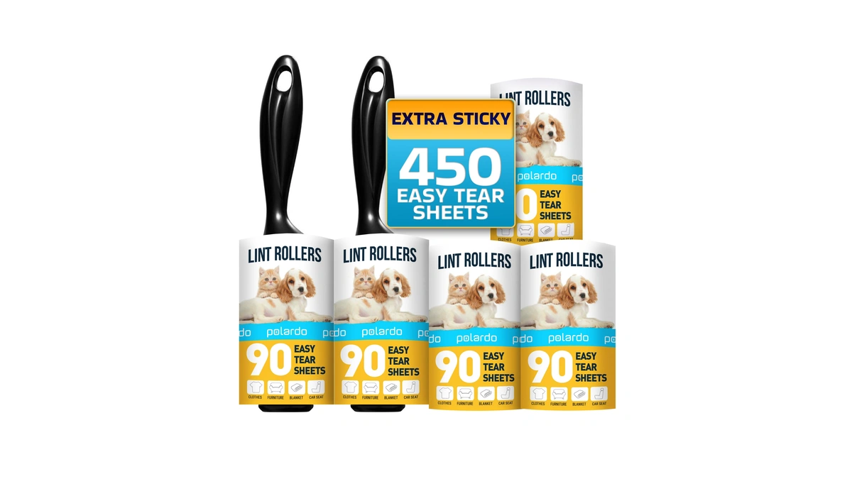 Lint Rollers For Pet Hair, White, Sticky Remover For Couch,