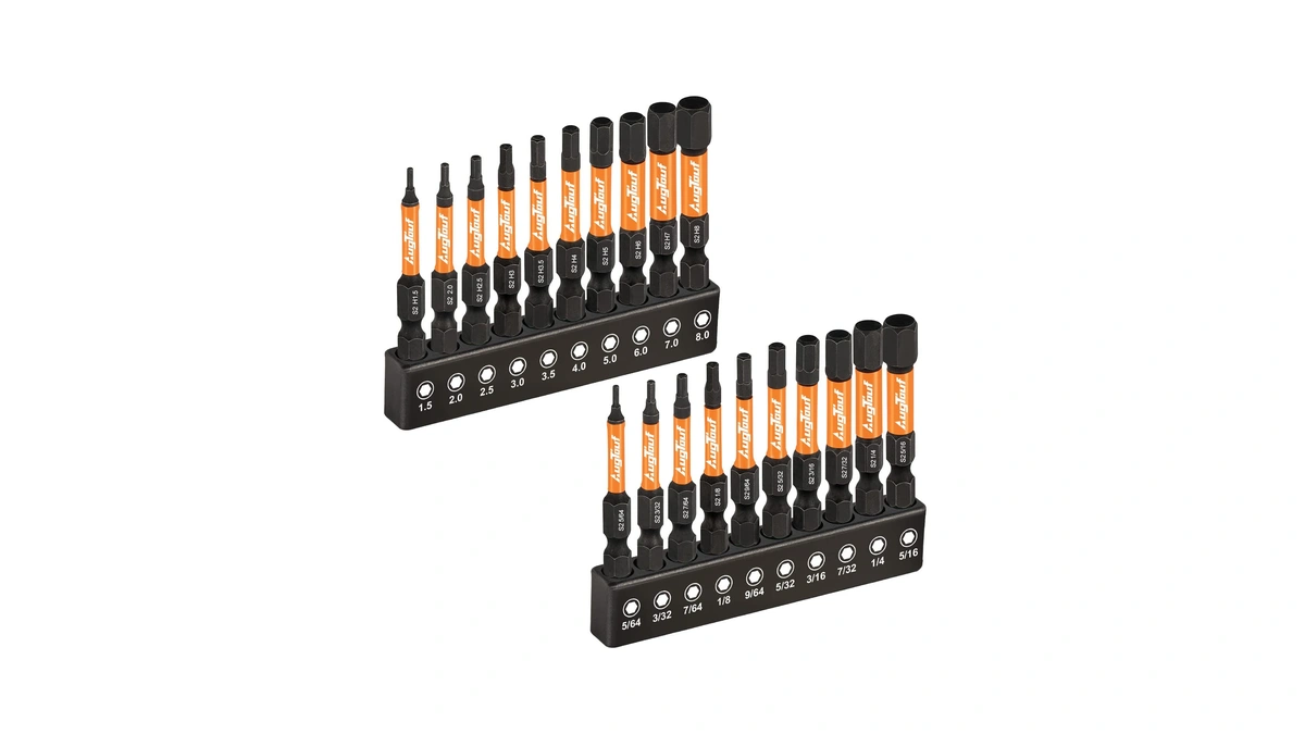 Toolant Impact Hex Head Allen Wrench Drill Bit Set 20pcs