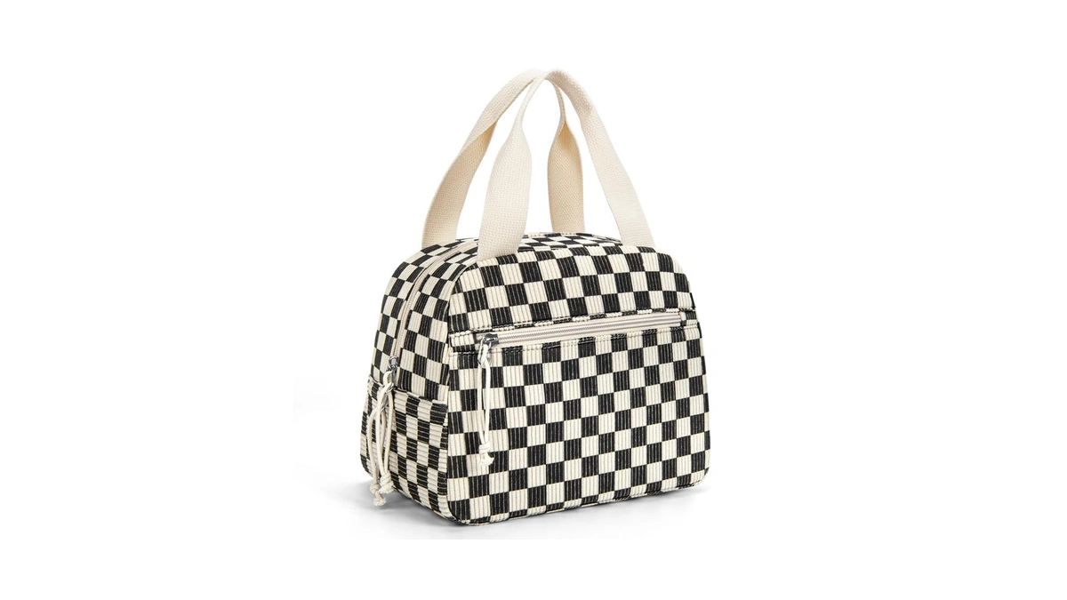 Miaojie Corduroy Lunch Bag,small Insulated Lunch Box For Women Men
