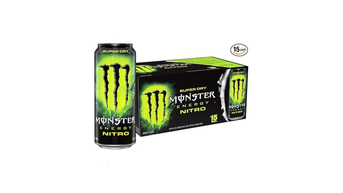 Monster Energy Nitro Super Dry, Maximum Strength, Energy Drink, 16