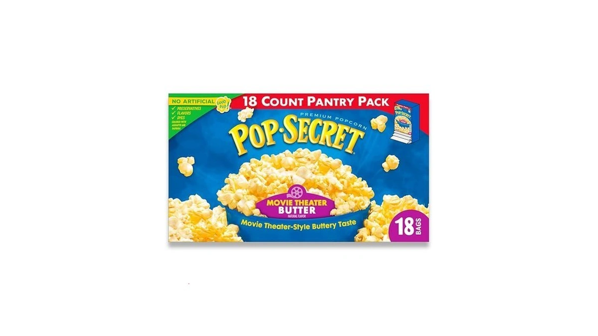 Pop Secret Popcorn, Movie Theater Butter, 3.0 Ounce Microwave Bags,