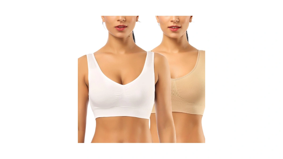 Bestena Comfort Bra Pack Seamless Removable P...