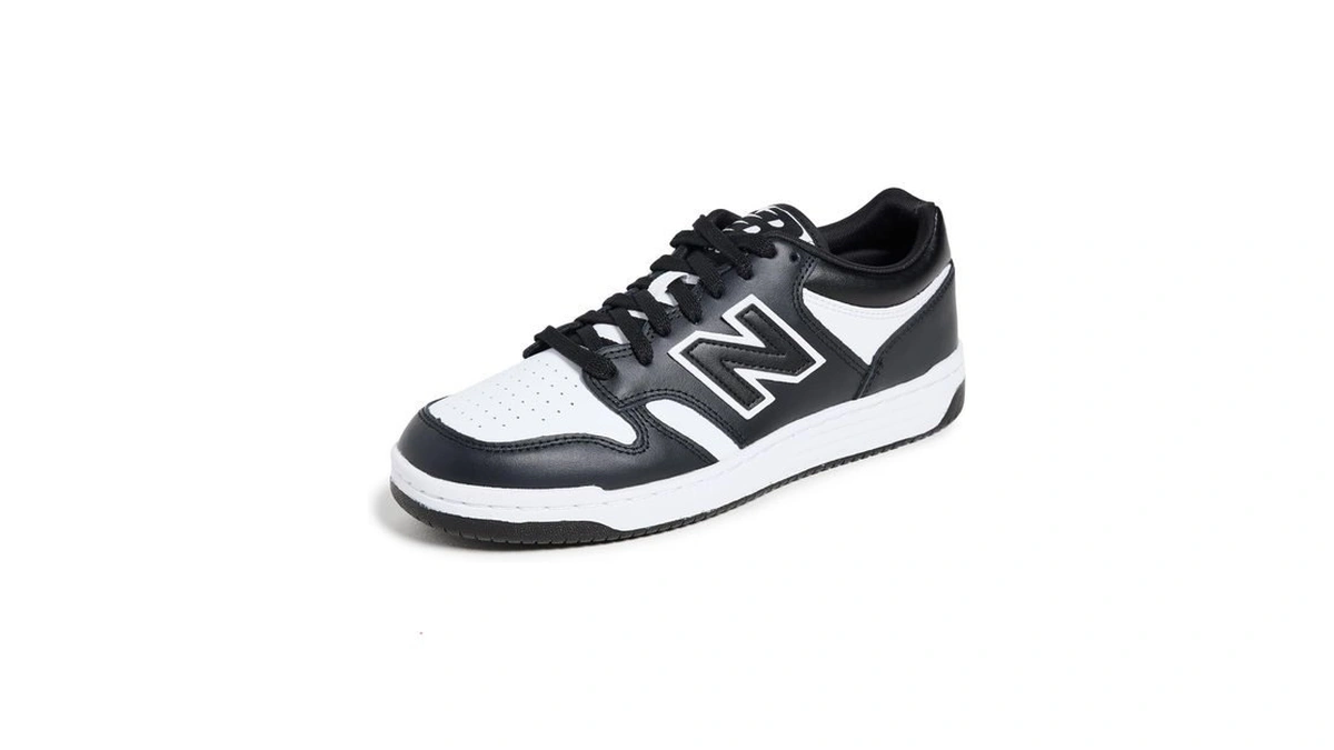 New Balance Unisex-adult Bb480 V1 Sneaker, White/black, 5.5