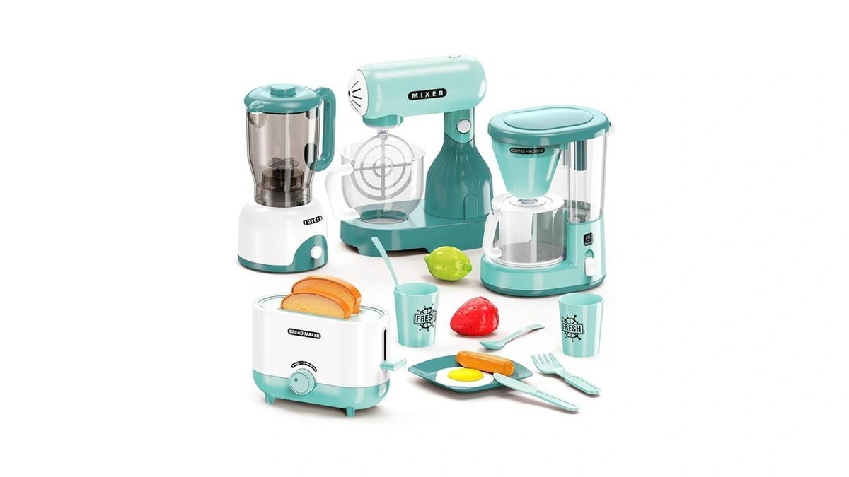 Brigpicious Kids Play Kitchen Accessories Toys Set, Pretend Play Kitchen