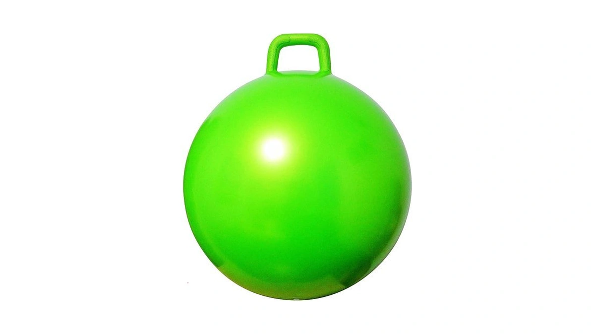 Appleround 28in/70cm Green Hopper Ball With Pump: Age 13+, Kangaroo