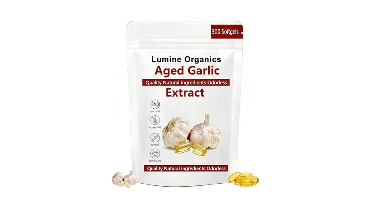 Lumine Organics 1pcslumine Organics Aged Garlic Extract Capsules, 500mg Per