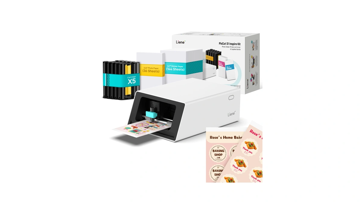 Liene Pixcut S1 Inspire Kit - All-in-one Color Sticker Printer