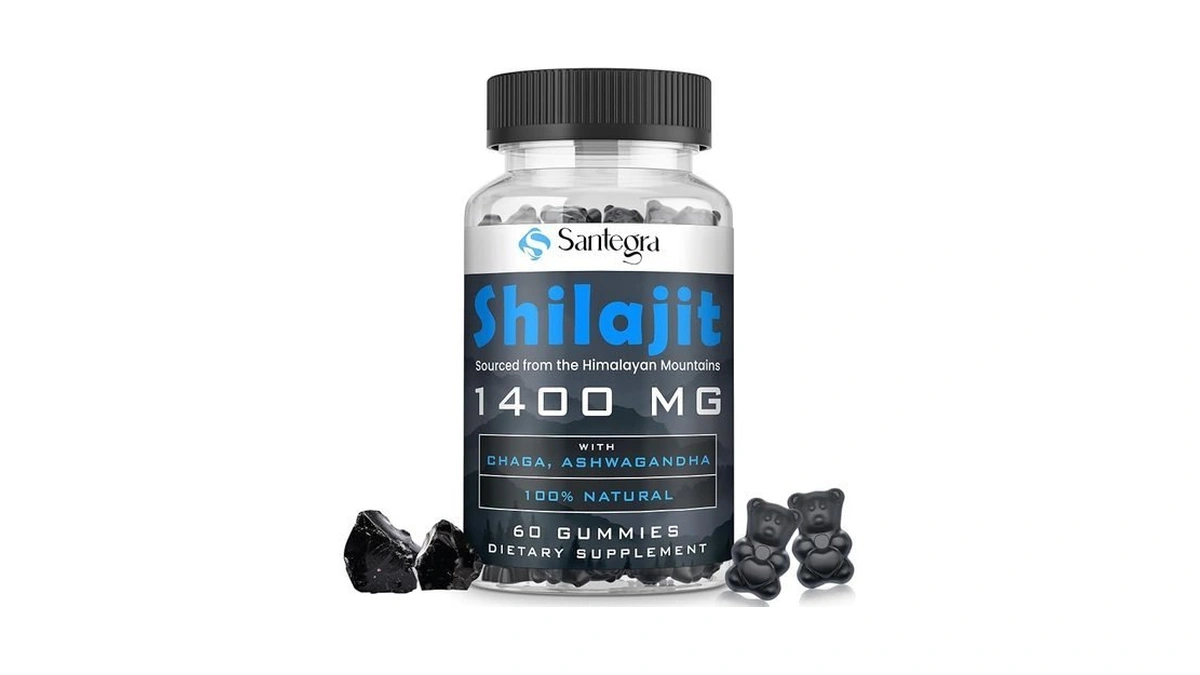 Organic Shilajit Gummies 1400mg, Shilajit For Men & Women, Sugar-free,