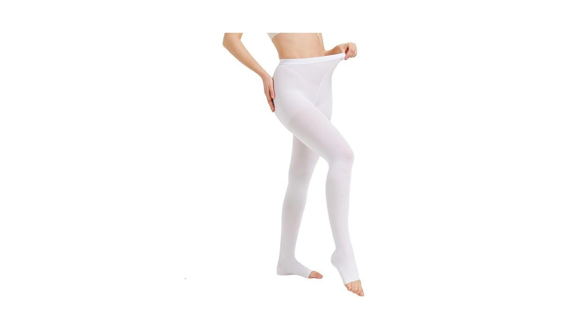Nurcom 15-20 Mmhg Compression Pantyhose For Women & Men, Open