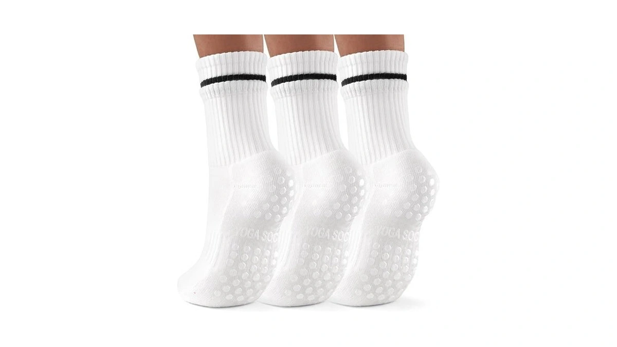 Letshake Grippy Socks Woman, Pilates Socks Non Slip, Grip Socks