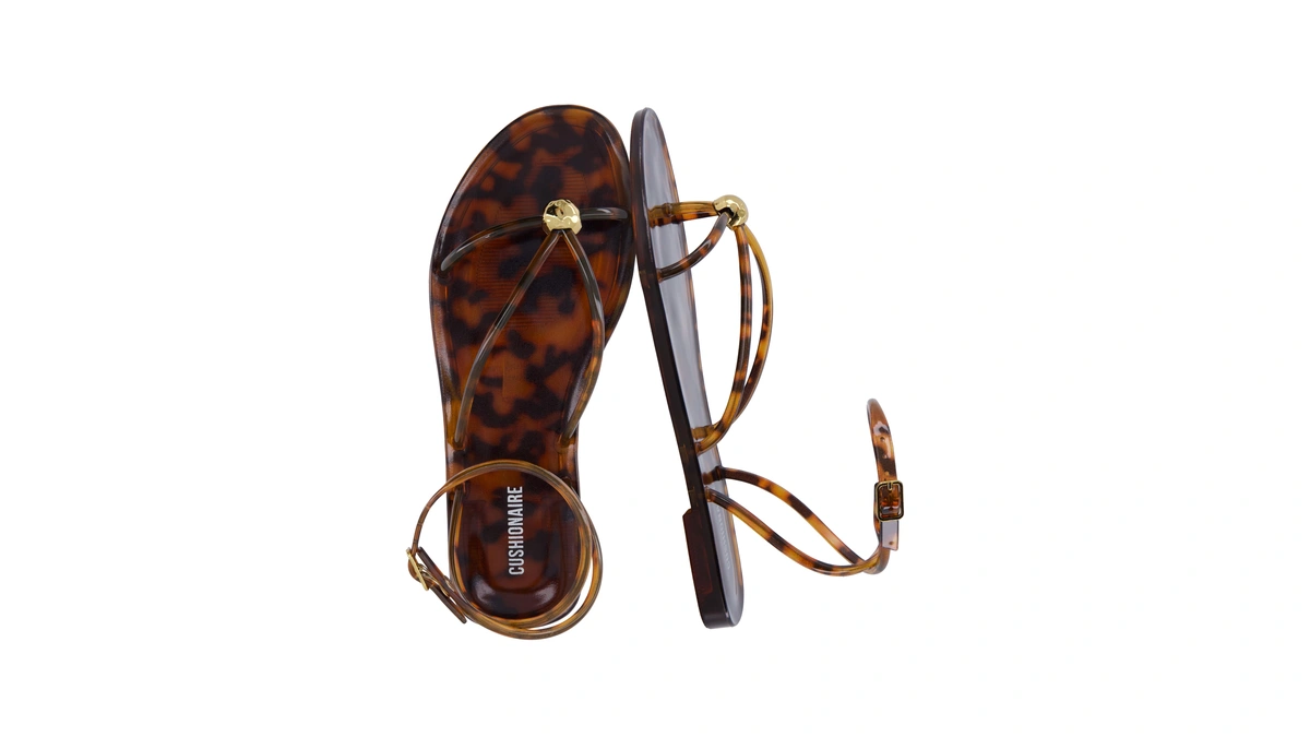 Cushionaire Vita Jelly Sandals For Women, Casual Lightweight Womens Strappy