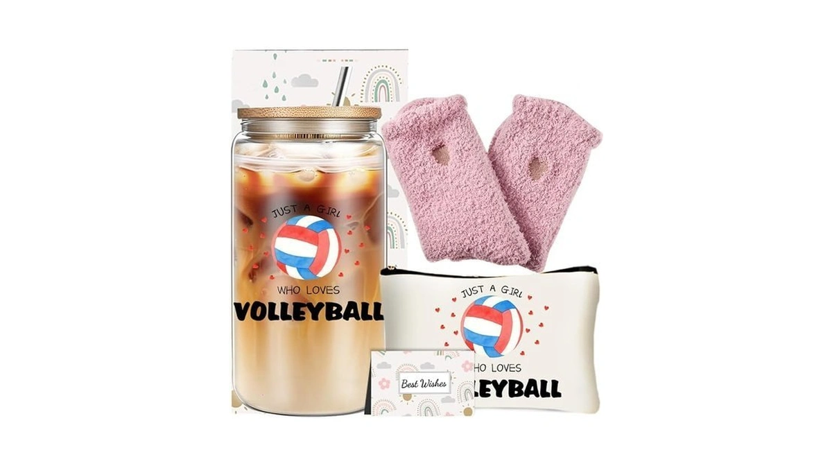 Fcaylo Volleyball Lover Gifts For Women, Volleyball Stuff 16 Oz