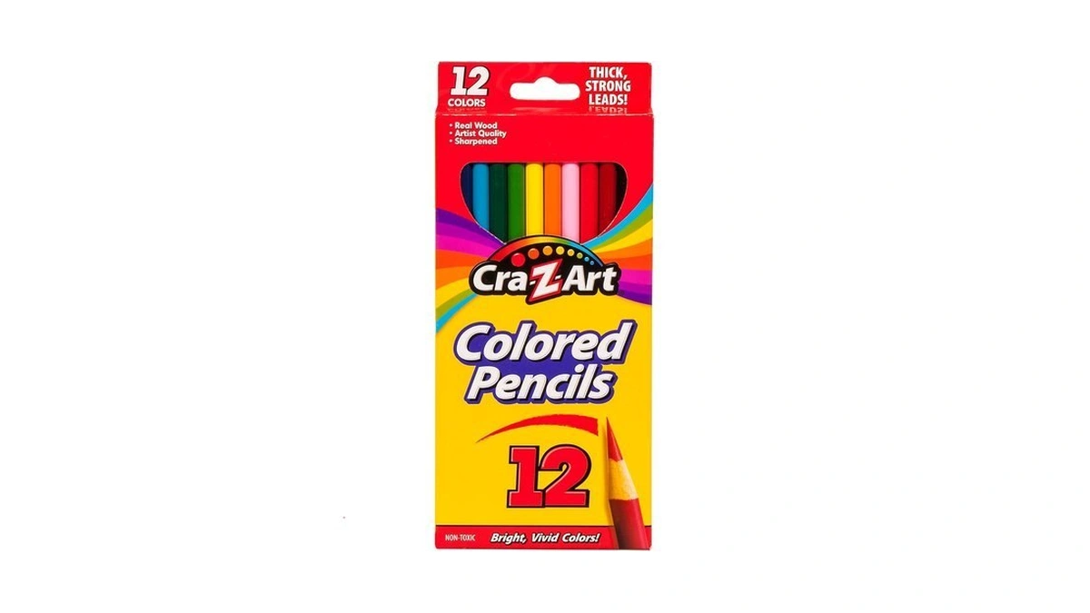 Cra-z-art Colored Pencils, 12 Count Pre-sharpened Assorted Color Pencils, Non-toxic
