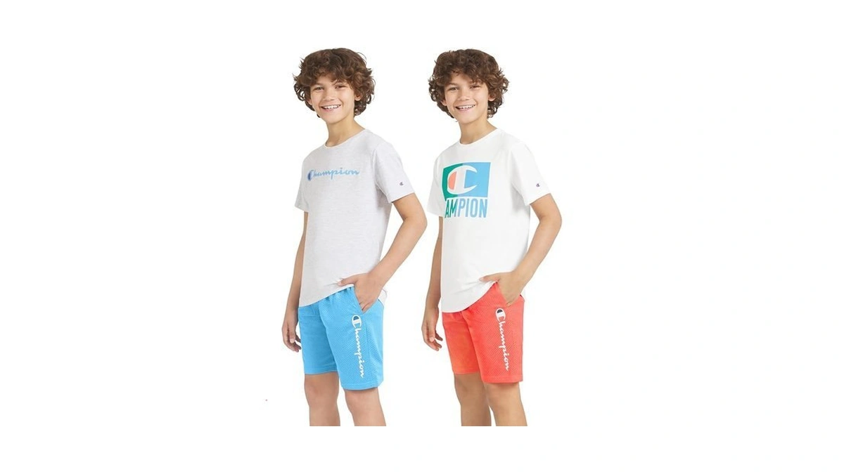 Champion Boys Short Sets - 4 Piece Short Set For