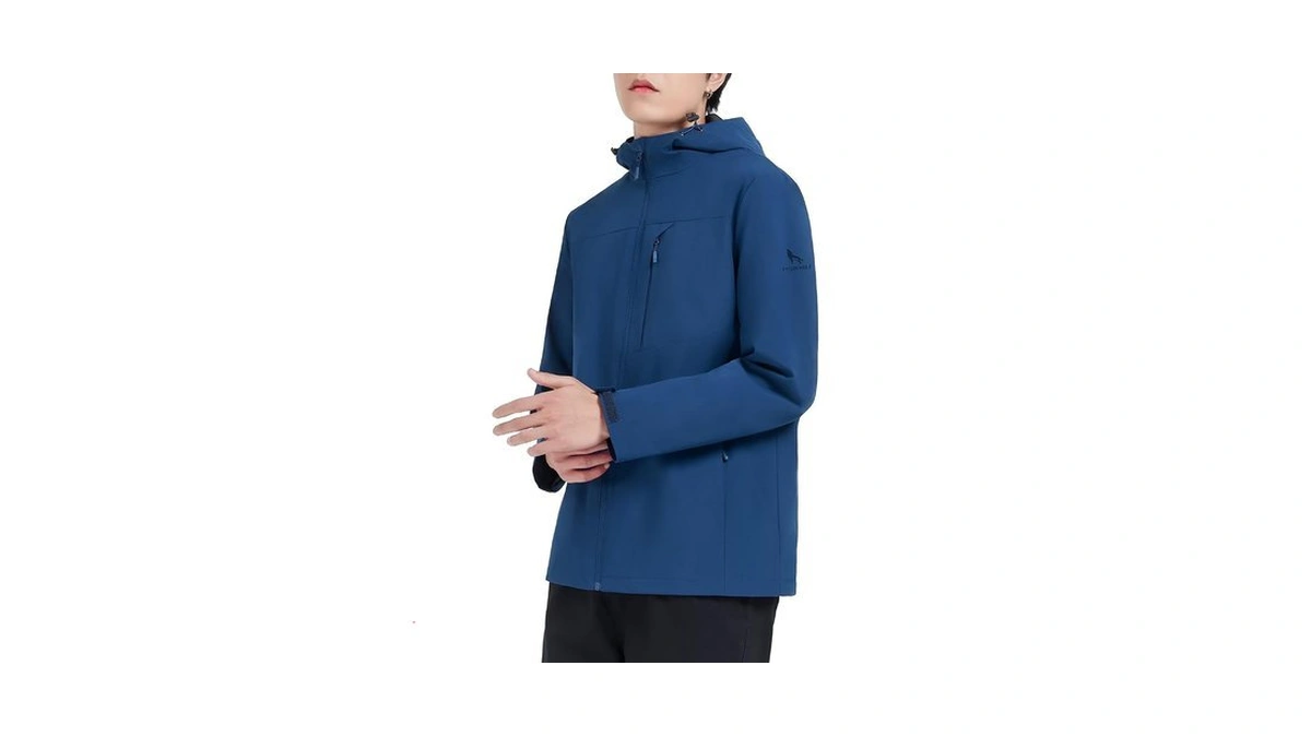 Tyson Wolf Men's Rain Jacket Waterproof Lightweight Rain Shell Raincoat