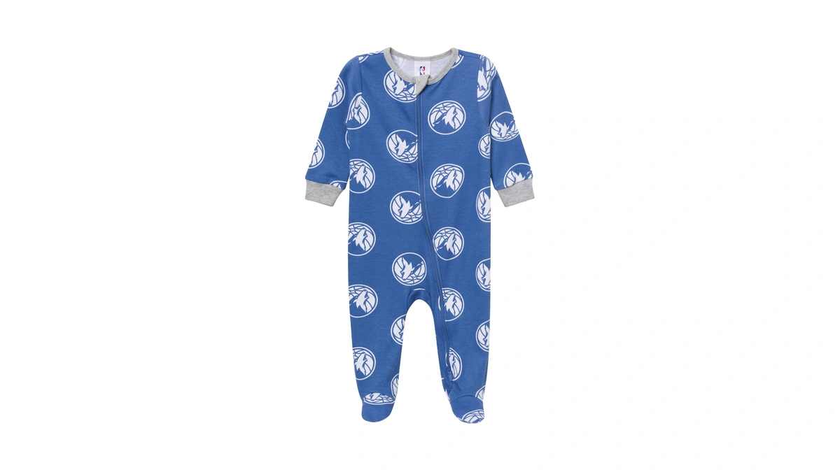 Gerber Unisex Baby Nba Team Sleep 'n Play, Minnesota Wolves,