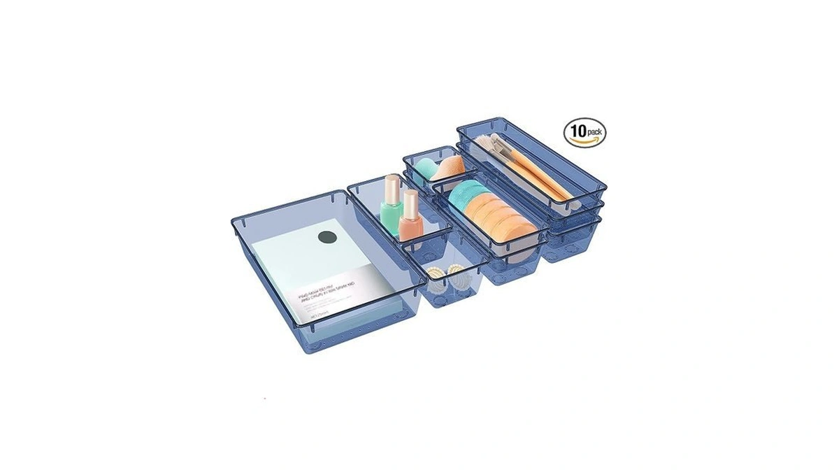 Stormiracle 10 Pcs Drawer Organizer Set, 5 Varied Size Bathroom
