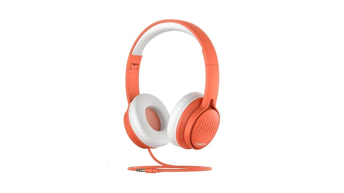 Tuneflux Upgraded Kids Headphones, Wired Toddler Headsets, 85db Limited Volume