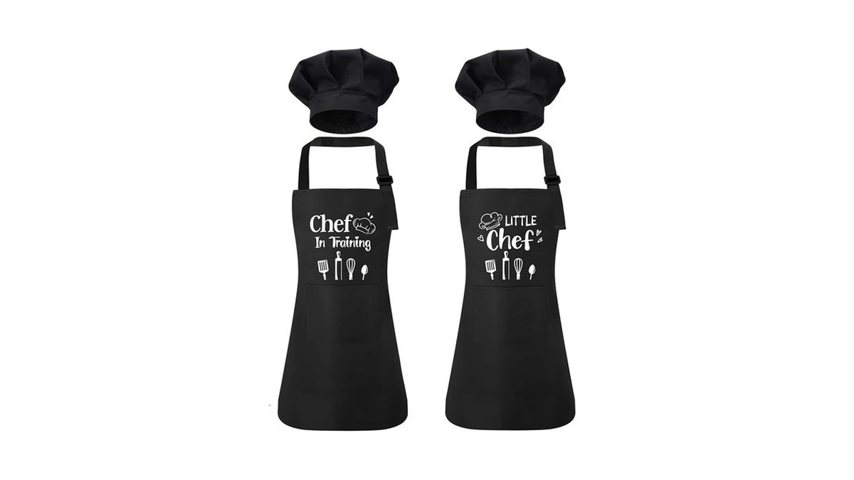 Xlsxexcl 2 Pack Kids Apron And Chef Hat Kids Apron