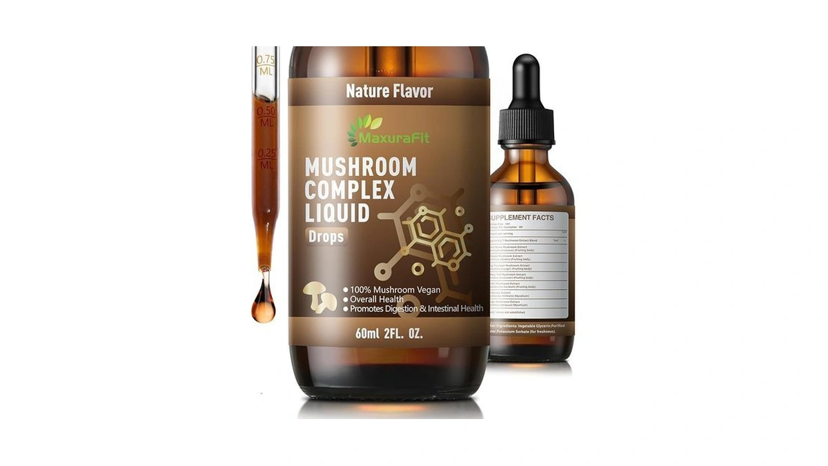 Maxurafit Vegan Immune Mushroom Tincture Supplement,7 In 1 Mushroom Extract
