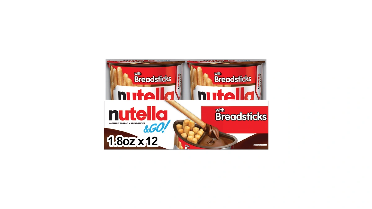 Nutella & Go! Chocolate Hazelnut Spread With Cocoa + Breadsticks,