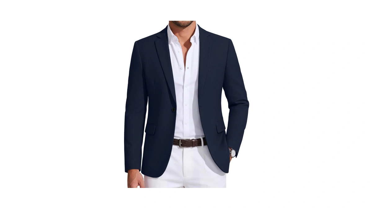 Coofandy Mens Casual Sport Jacket Slim Fit Bl...