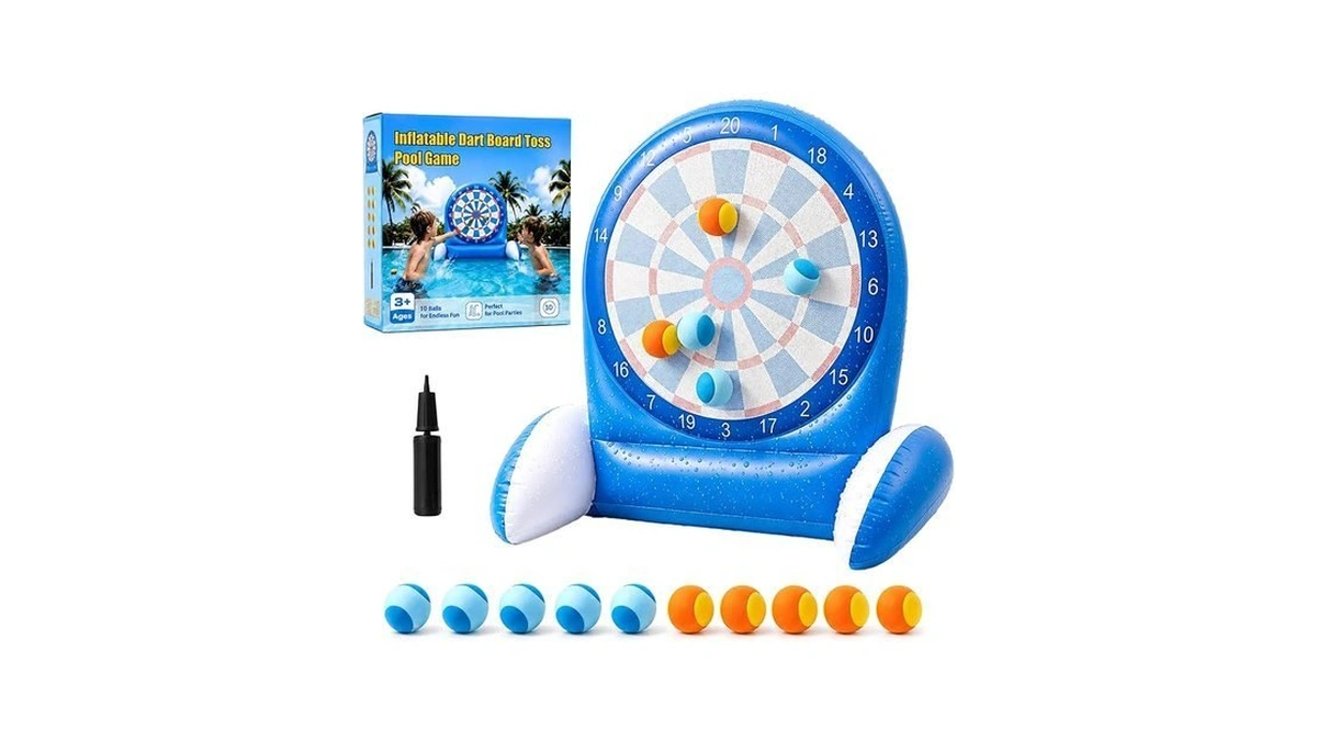 Inflatable Dart Board Water Game For Kids - Pool Toys
