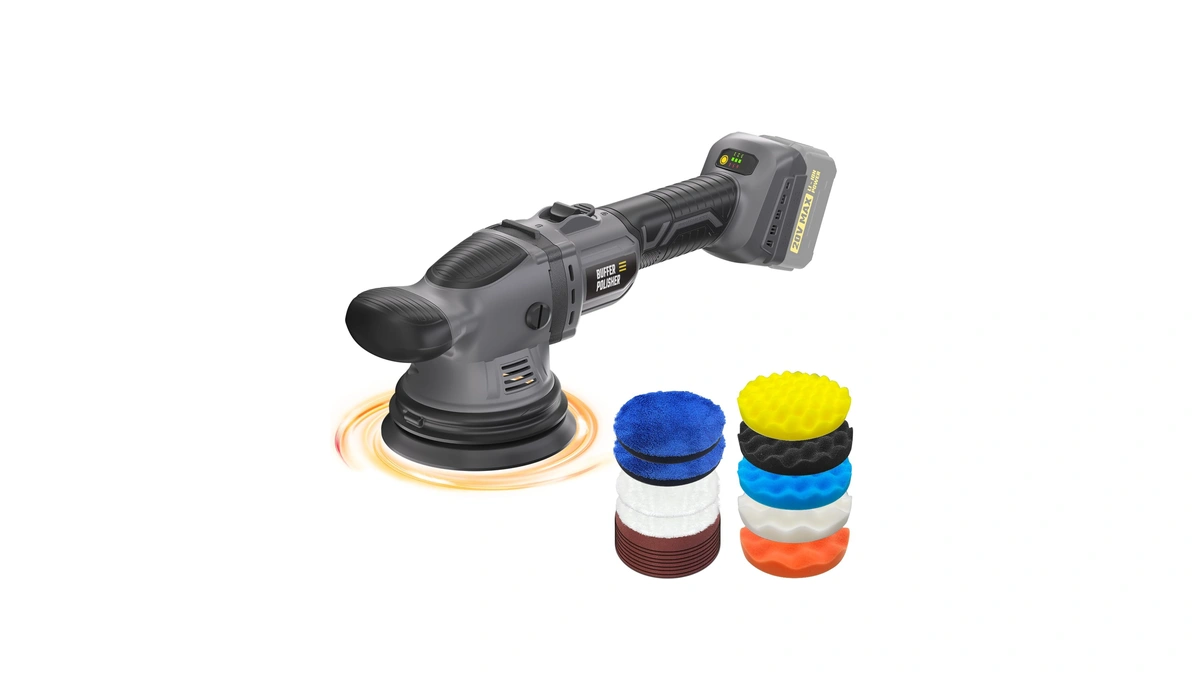 Vervewave Cordless Buffer Polisher Kit For Dewalt 20v Battery (no