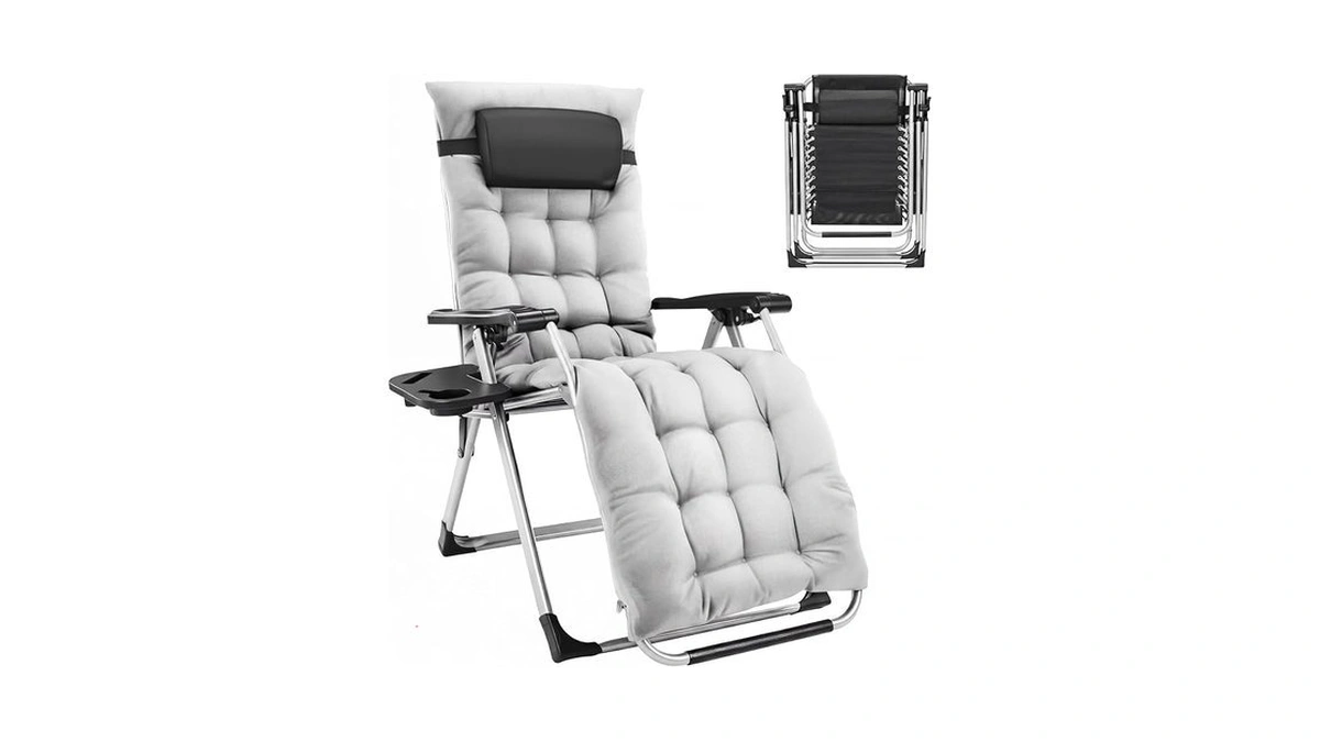 Alpen Premium Outdoor Chaise Lounge Chairs, Zero Gravity Chair With