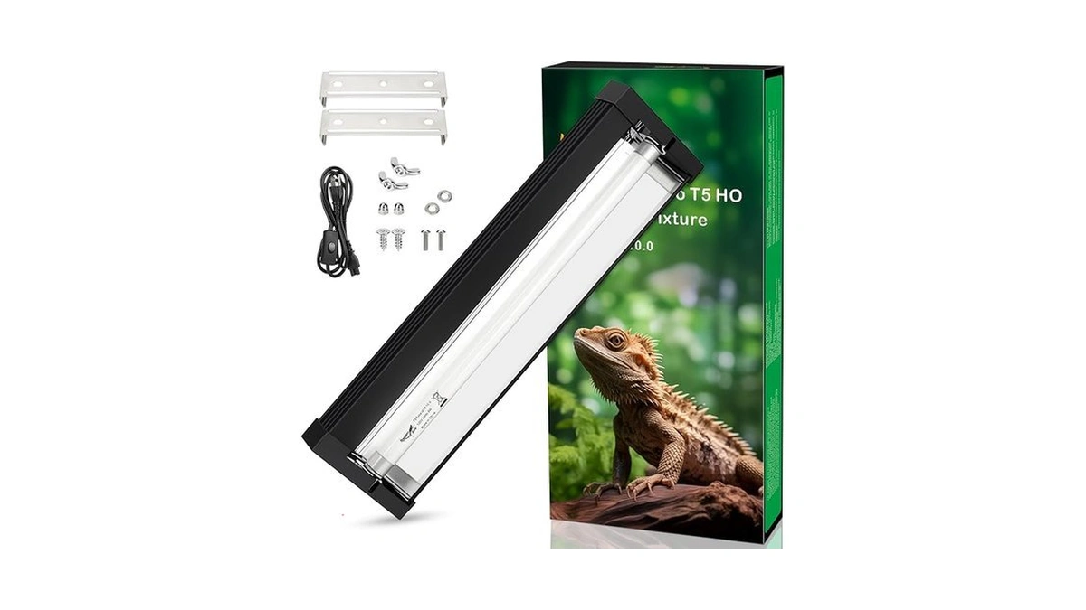 T5 Uvb Reptile Light Fixture Upgrade Square Ho Uvb Bulb