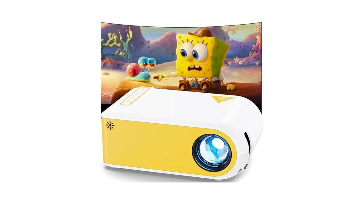 Ksan Mini Projector, Projector With Wifi And Bluetooth, 1080p Support