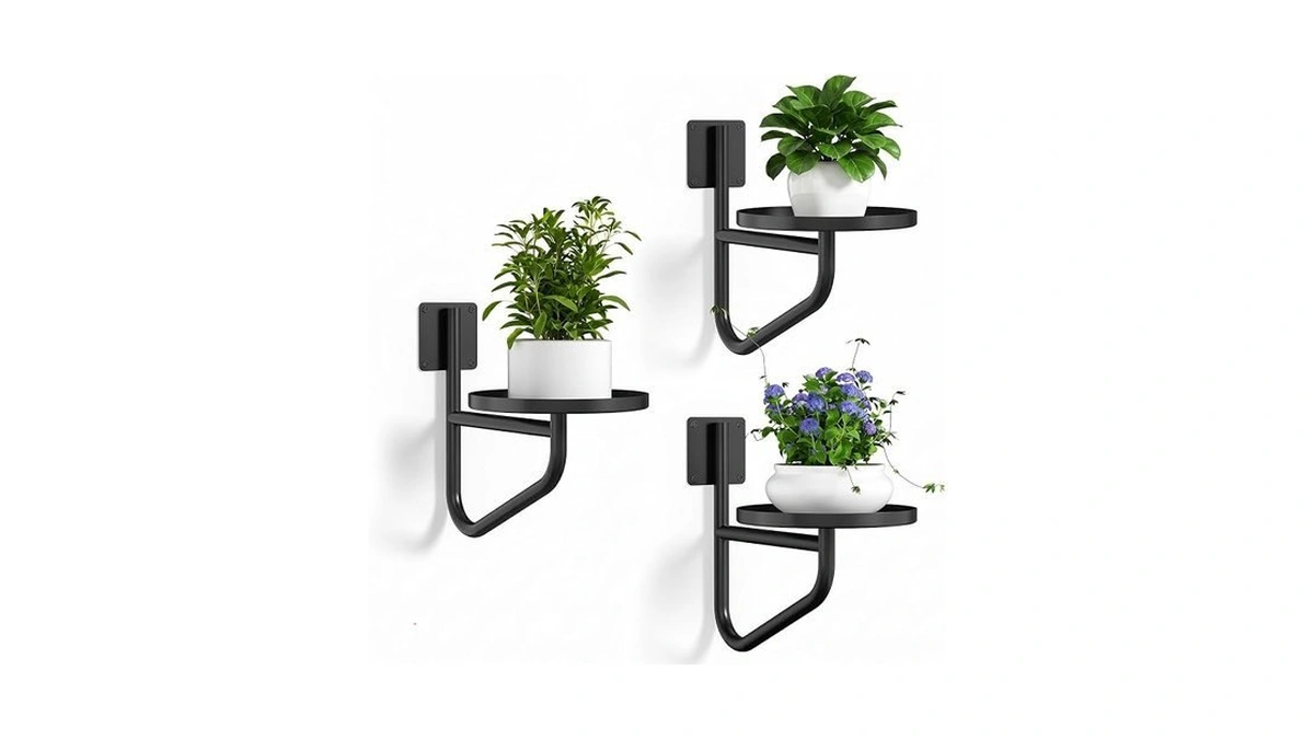 Vutirp Wall Plant Holder - Metal Hanging Plant Holder Stand,