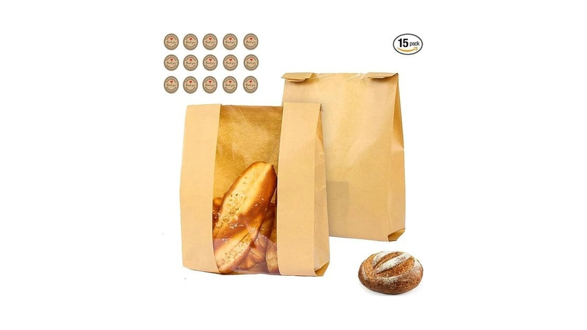 15 Pack Large Sourdough Bread Bags For Homemade Bread Gifting