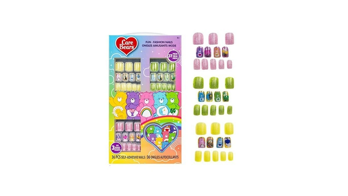 Care Bears 36 Pcs Press On Nails For Kids |