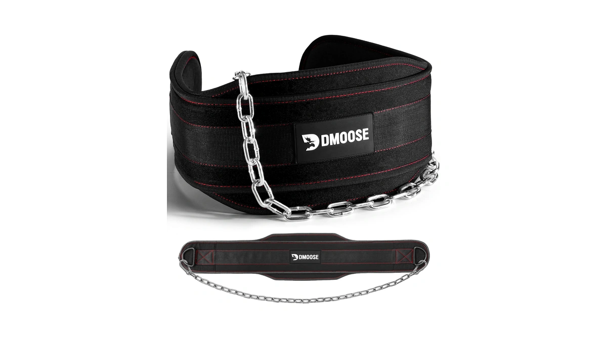 Dmoose Fitness Dip Belt For Weightlifting - Weighted Pull Up