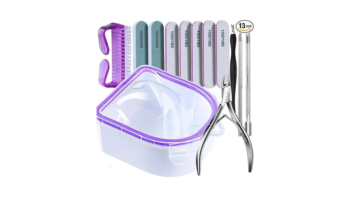 Fandamei Nail Soaking Bowl, Nail Soak Off Bowl, Dip Powder